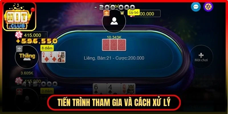 Tiến trình tham gia và cách xử lý từng vòng cược